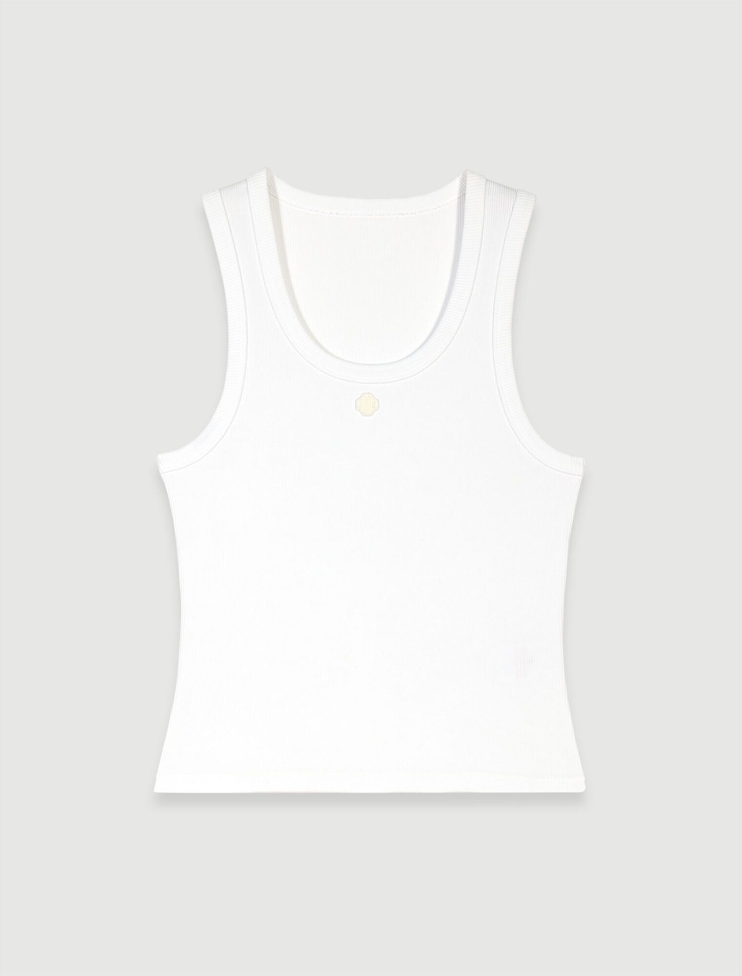 Áo tanktop dệt kim len gân